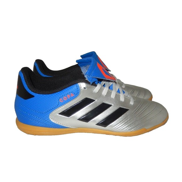 Adidas Copa Tango 18.4 Indoor Turf Soccer Shoes Men's Size 7 Silver Blue Black - Picture 1 of 9